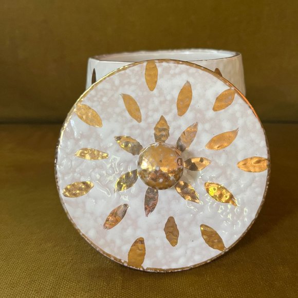 Mid Century Aldo Londi for Bitossi Feather Plume Marmalade Pot and Pedestal Bowl - Picture 6 of 11